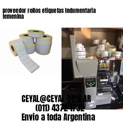 proveedor rollos etiquetas Indumentaria femenina