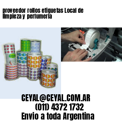 proveedor rollos etiquetas Local de limpieza y perfumeria