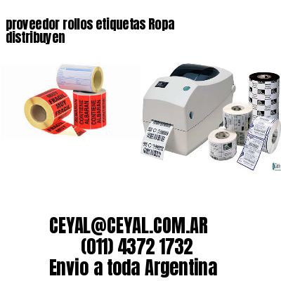 proveedor rollos etiquetas Ropa distribuyen