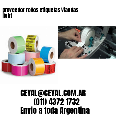 proveedor rollos etiquetas Viandas light