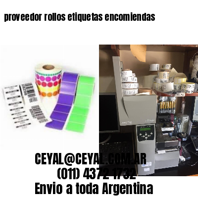 proveedor rollos etiquetas encomiendas