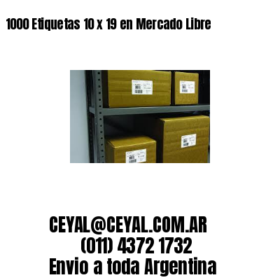 1000 Etiquetas 10 x 19 en Mercado Libre