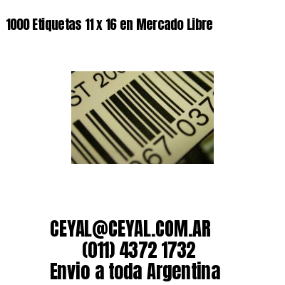 1000 Etiquetas 11 x 16 en Mercado Libre
