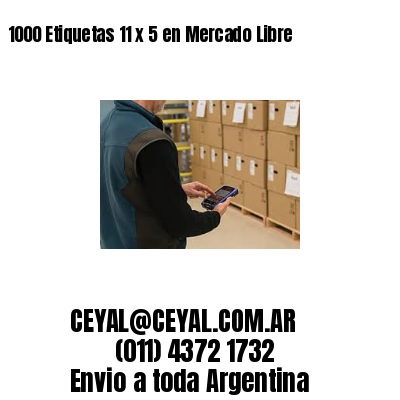 1000 Etiquetas 11 x 5 en Mercado Libre