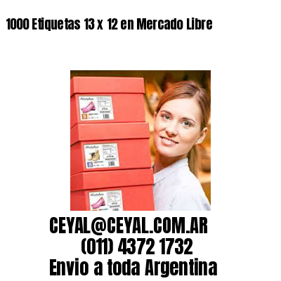 1000 Etiquetas 13 x 12 en Mercado Libre