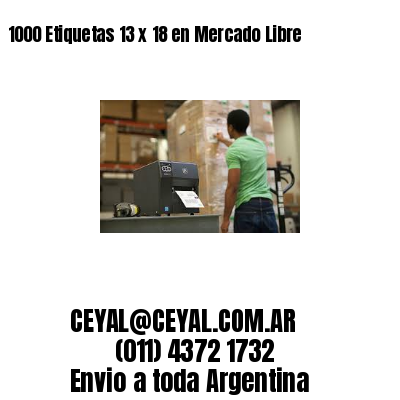 1000 Etiquetas 13 x 18 en Mercado Libre