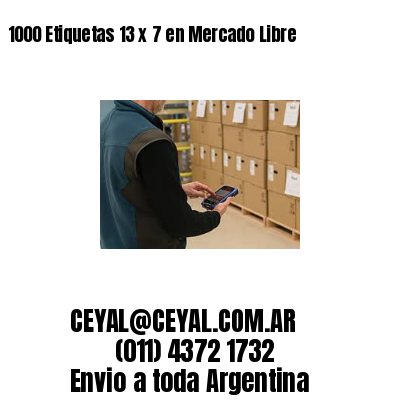 1000 Etiquetas 13 x 7 en Mercado Libre