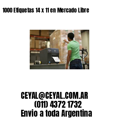 1000 Etiquetas 14 x 11 en Mercado Libre