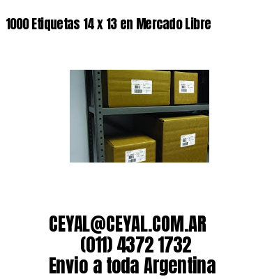 1000 Etiquetas 14 x 13 en Mercado Libre