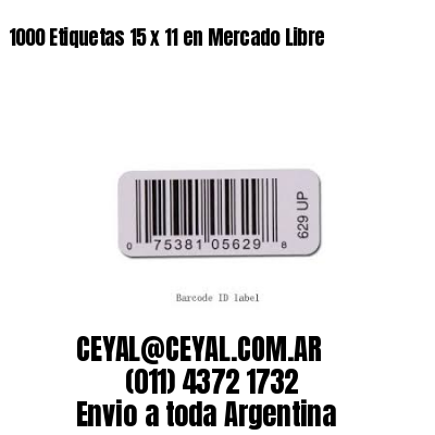 1000 Etiquetas 15 x 11 en Mercado Libre