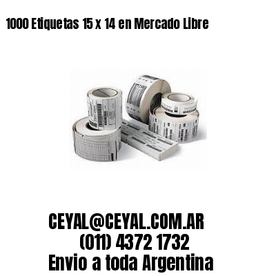 1000 Etiquetas 15 x 14 en Mercado Libre