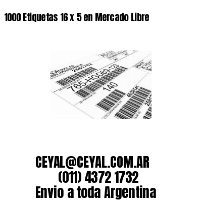 1000 Etiquetas 16 x 5 en Mercado Libre