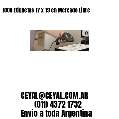 1000 Etiquetas 17 x 19 en Mercado Libre