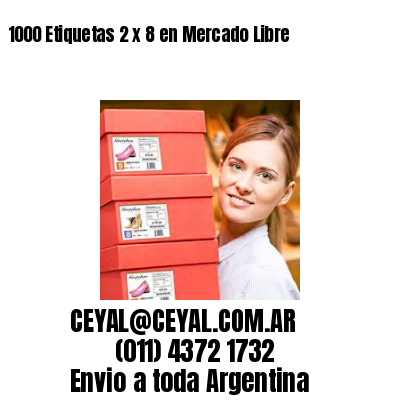 1000 Etiquetas 2 x 8 en Mercado Libre