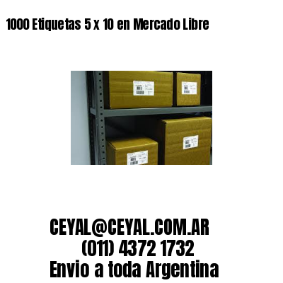 1000 Etiquetas 5 x 10 en Mercado Libre