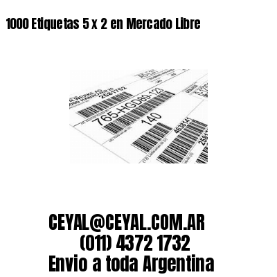 1000 Etiquetas 5 x 2 en Mercado Libre