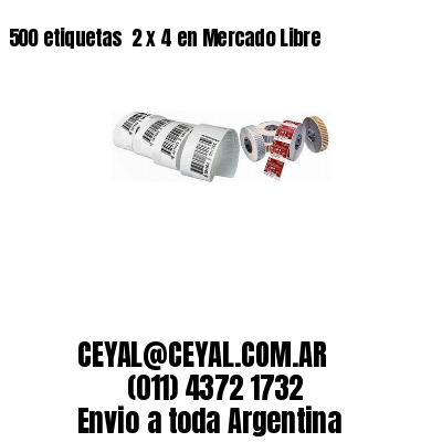 500 etiquetas  2 x 4 en Mercado Libre