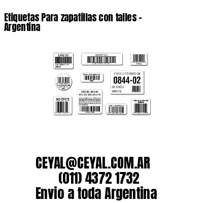 Etiquetas Para zapatillas con talles – Argentina