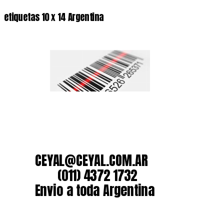 etiquetas 10 x 14 Argentina