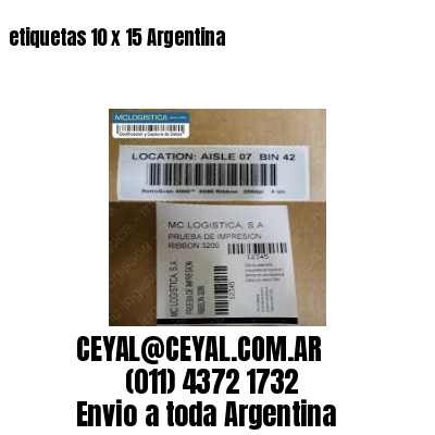 etiquetas 10 x 15 Argentina