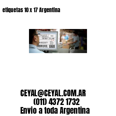 etiquetas 10 x 17 Argentina