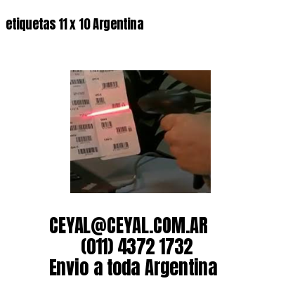 etiquetas 11 x 10 Argentina