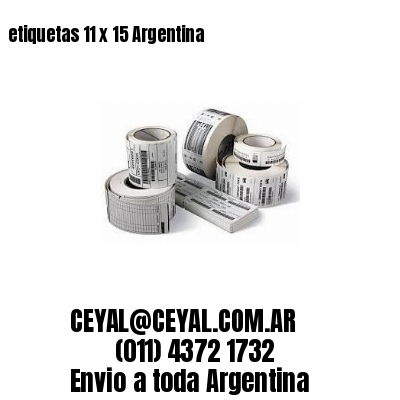 etiquetas 11 x 15 Argentina