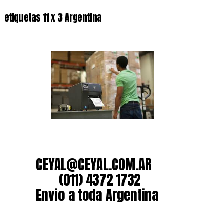 etiquetas 11 x 3 Argentina