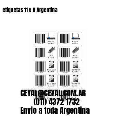 etiquetas 11 x 8 Argentina