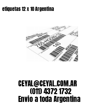 etiquetas 12 x 10 Argentina