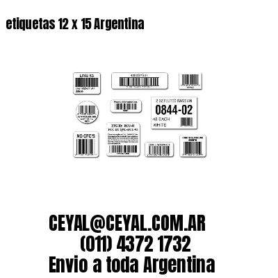 etiquetas 12 x 15 Argentina