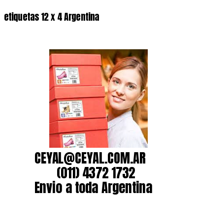 etiquetas 12 x 4 Argentina