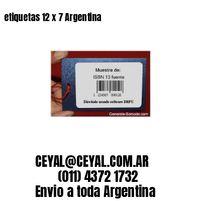 etiquetas 12 x 7 Argentina