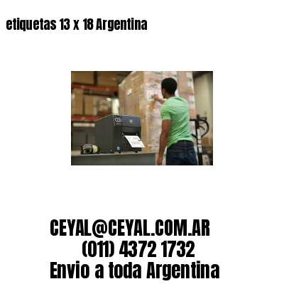 etiquetas 13 x 18 Argentina