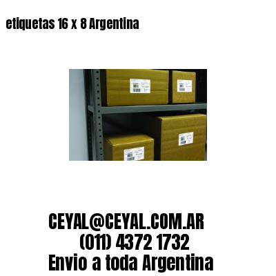 etiquetas 16 x 8 Argentina