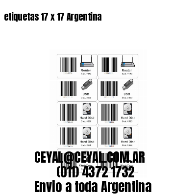 etiquetas 17 x 17 Argentina