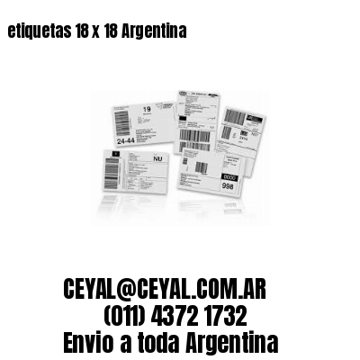 etiquetas 18 x 18 Argentina