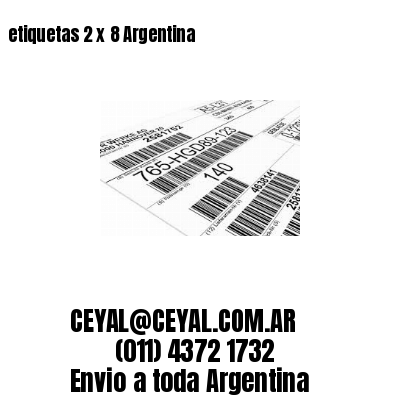 etiquetas 2 x 8 Argentina