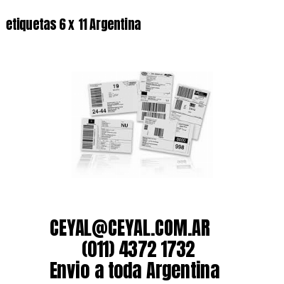 etiquetas 6 x 11 Argentina