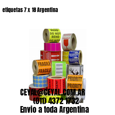 etiquetas 7 x 18 Argentina