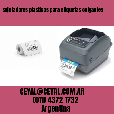 sujetadores plasticos para etiquetas colgantes