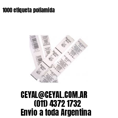 1000 etiqueta poliamida