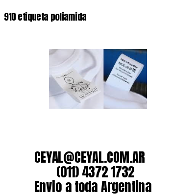 910 etiqueta poliamida