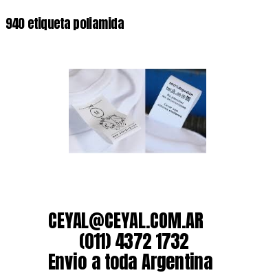 940 etiqueta poliamida