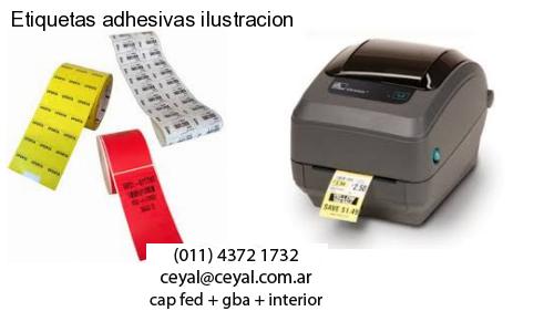 Etiquetas adhesivas ilustracion