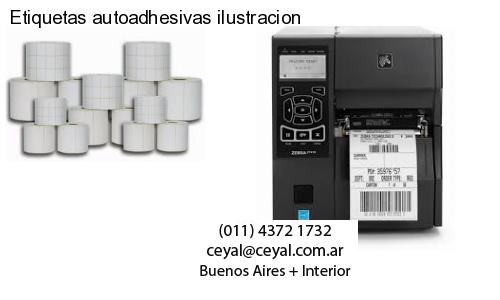 Etiquetas autoadhesivas ilustracion