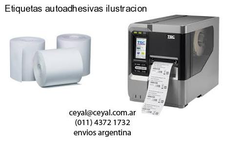 Etiquetas autoadhesivas ilustracion