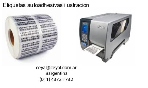 Etiquetas autoadhesivas ilustracion
