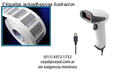 Etiquetas autoadhesivas ilustracion