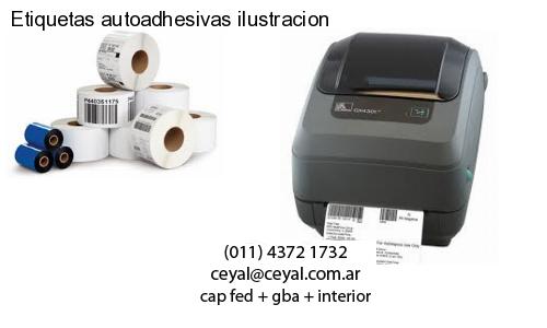 Etiquetas autoadhesivas ilustracion